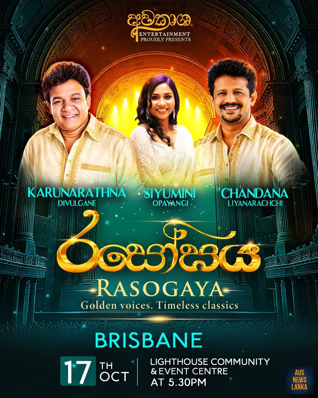 RASOGAYA - Golden Voices & Timeless Classics - BRISBANE
